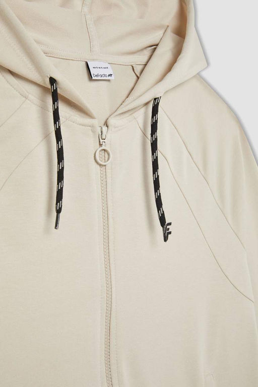 DeFactoFit Толстовка с капюшоном и молнией стандартного кроя фото 10