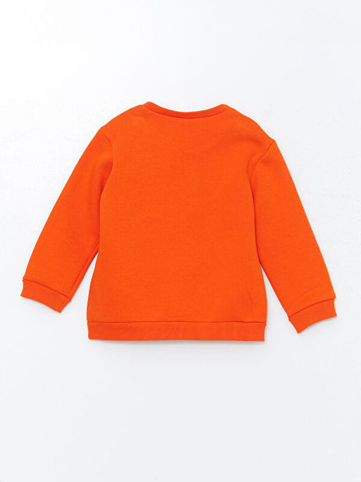 Bisiklet Yaka Bask?l? K?z Bebek Sweatshirt ve E?ofman Alt 2li Tak?m - Waikiki фото 3