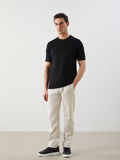 Bisiklet Yaka Penye Erkek Ti??rt