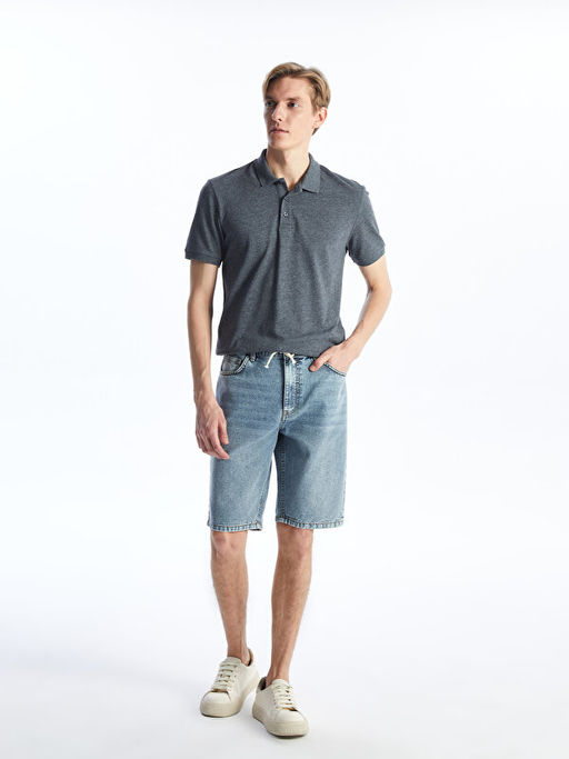 Polo Yaka K?sa Kollu Pike Erkek Ti??rt