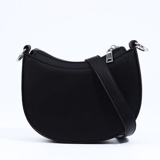 Сумка-багет на молнии, цвет чёрный - Simaland фото 5