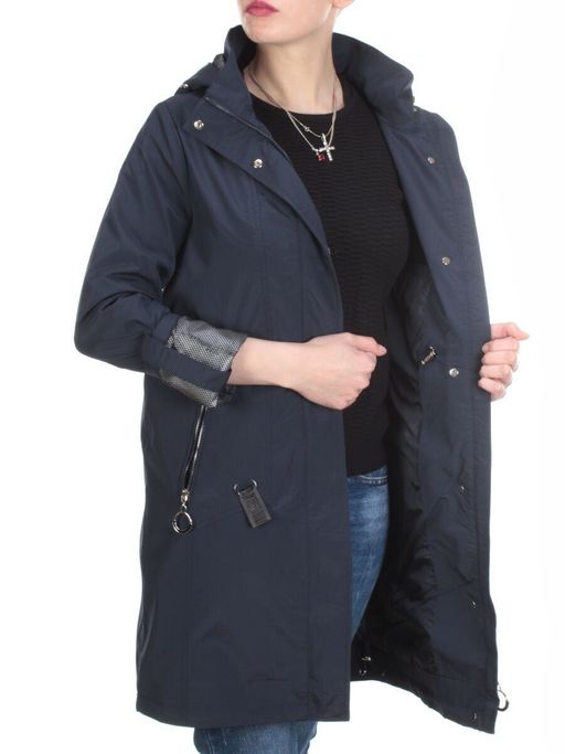 F2089 DARK BLUE Ветровка женская MARIA (65% хлопок, 35% полиэстер) - Фабричный китай фото 8