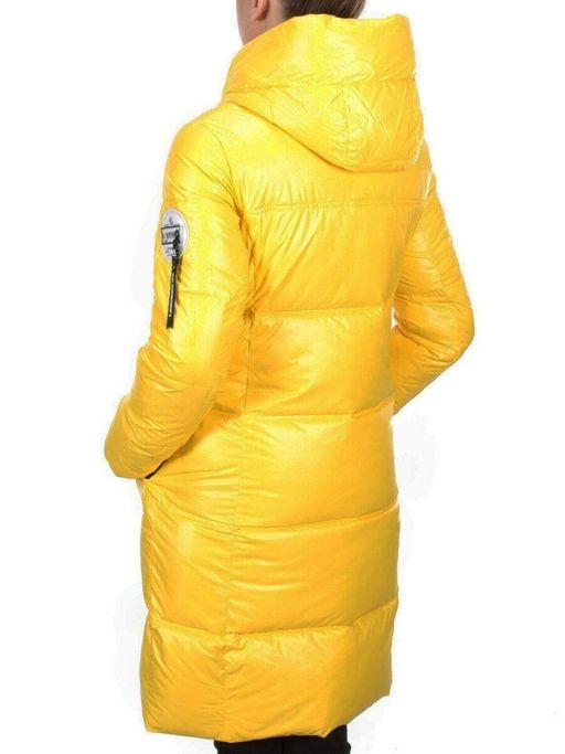 2187 YELLOW Куртка зимняя женская AIKESDFRS (200 гр. холлофайбера) - Fashion фото 4