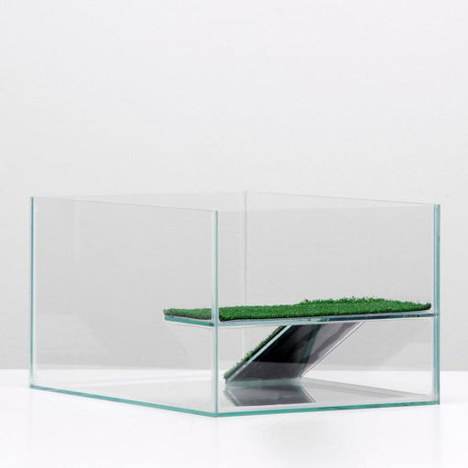 Террариум для черепах 25 литров, без крышки с полкой и лесенкой, 40 х 29 х 22 см - Пижон фото 3