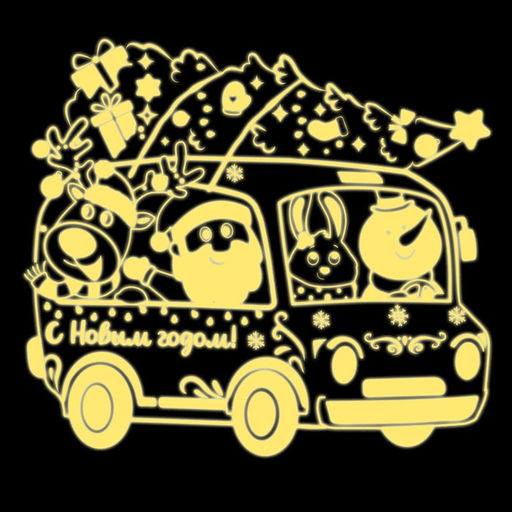 Светящийся пазл Новогоднее путешествие, 78 деталей - Puzzle time фото 3