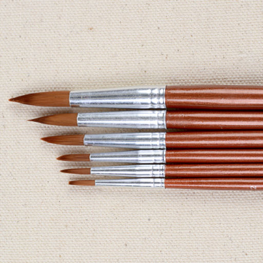 Кисти для акварели 6 штук набор / 21467-4 /уп 48/480/ - Галеонтрейд фото 3