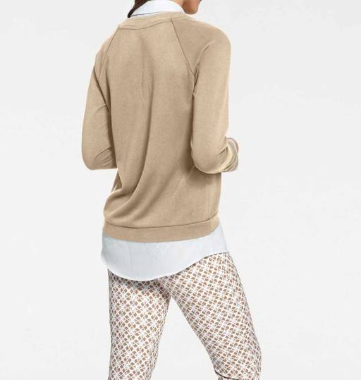 Блузка, песочно-белая - Patrizia dini фото 4