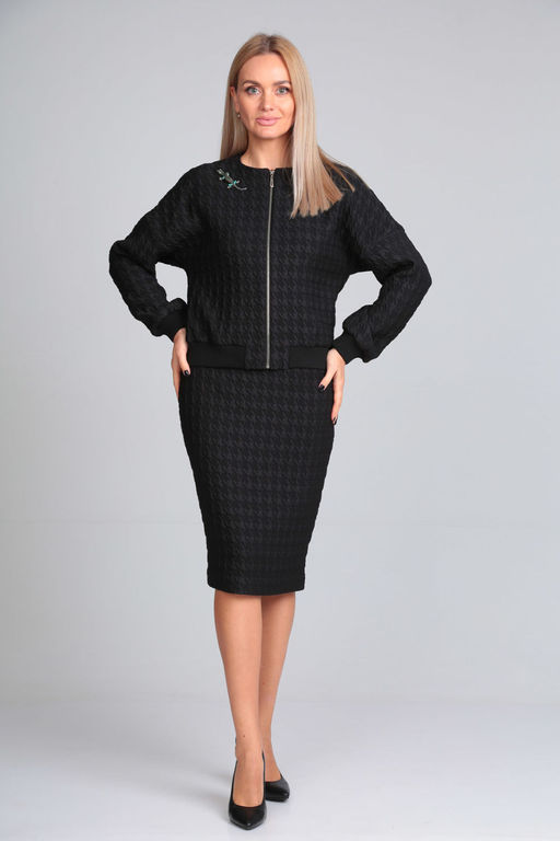 Костюм Gamma & Gracia 609 черный клетка  фото 2