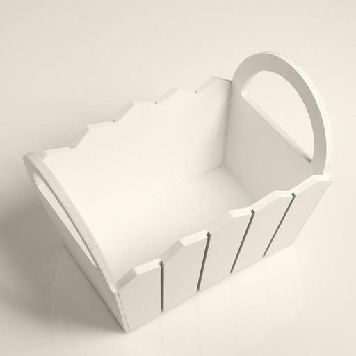 Подарочный ящик «Мария», 25×16×17 см, МДФ, белый