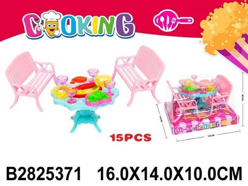 Набор мебели и посуды (2825371) в блистере 16*14см