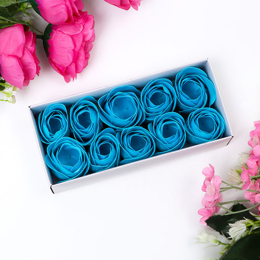 Мыльные розы, синие, набор 10 шт. - SB BEAUTY фото 7