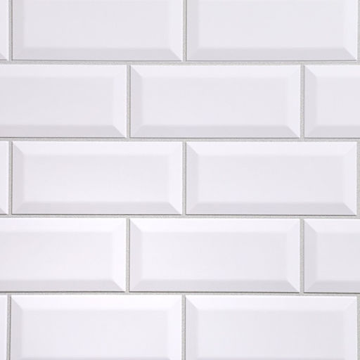 Стеновая панель ПВХ «Плитка Кабанчики», 485×960 мм, цвет жемчужный