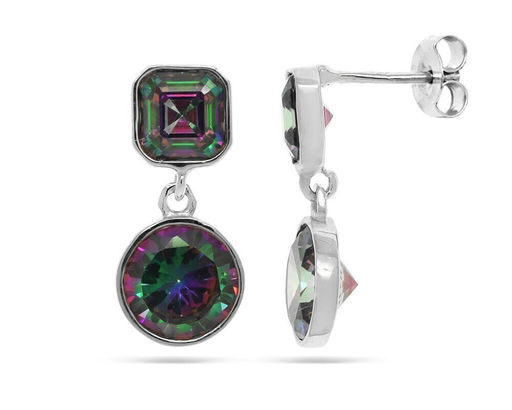 Серьги, мистик кварц, Авеню