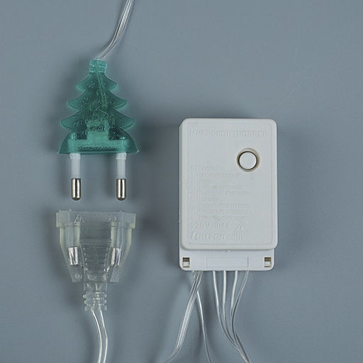Гирлянда Бахрома 2.4?0.9 м с насадками Ёлки, IP20, прозрачная нить, 138 LED, свечение мульти, 8 режимов, 220 В - Luazon lighting фото 5