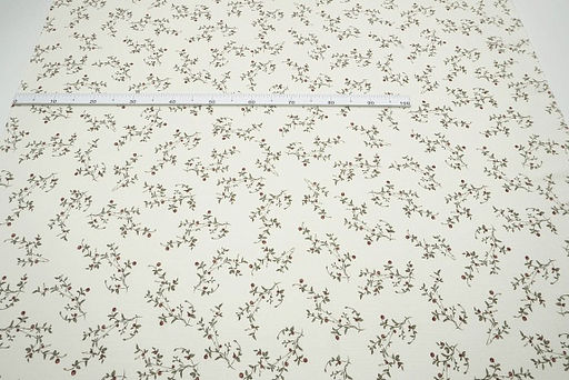 Муслин двухслойный с эф.жатости Ягодные веточки цв.сливочный, ш.1.4м, хл-100%, 110гр/м.кв - Купава фото 8