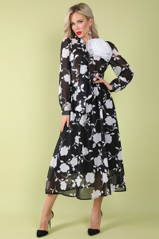 Платье Романтика (чёрный) - Эльза фото 6