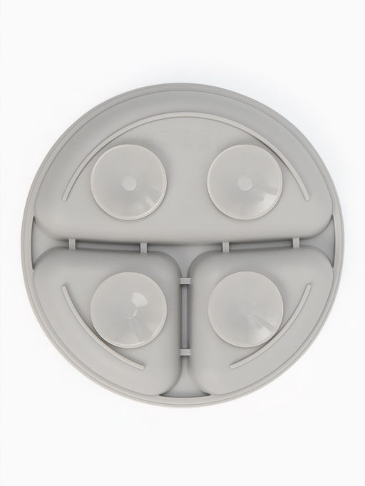 Тарелка детская секционная, 3 секции, серый, Mum&Baby