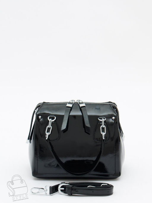 Сумка женская кожаная 0913-2Q black Polina&Eiterou фото 2