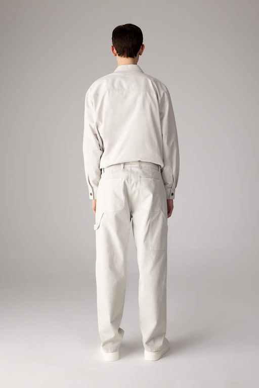 Брюки прямого кроя из габардина прямого кроя - Defacto фото 4