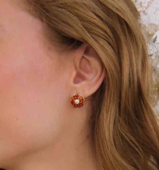 Серьги с эмалью и куб.цирконием - Серебряные крылья фото 2