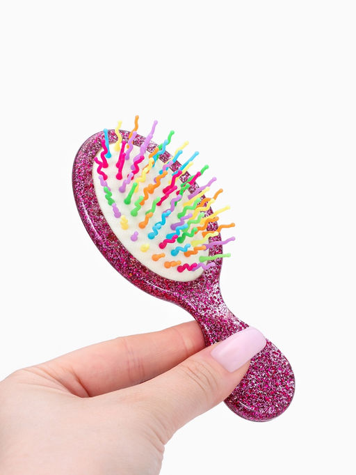 Цена за 2 шт. Расчёска - мини массажная, 5.5×13.5(±1) см, МИКС