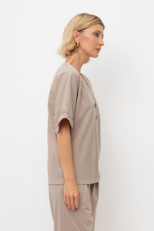 ЕВТ 3290/темно-бежевый блуза жен