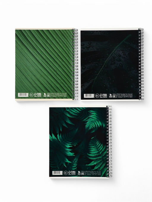 Цена за 2 шт. Тетрадь в клетку, 96 л., А5, на спирали, Nature, МИКС - Artfox study фото 4