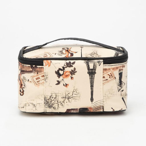 Косметичка на молнии, с ручкой, цвет бежевый - Simaland фото 2