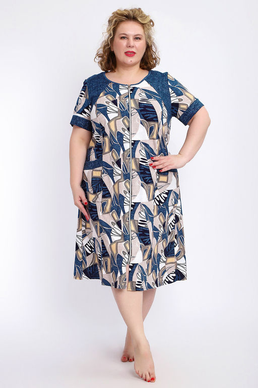 Халат 004 домашний на молнии