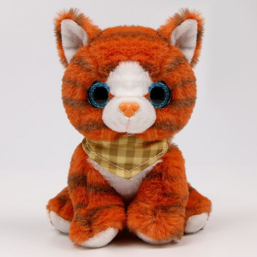 Цена за 2 шт. Мягкая игрушка Котик, цвет рыжий - Milo toys фото 3