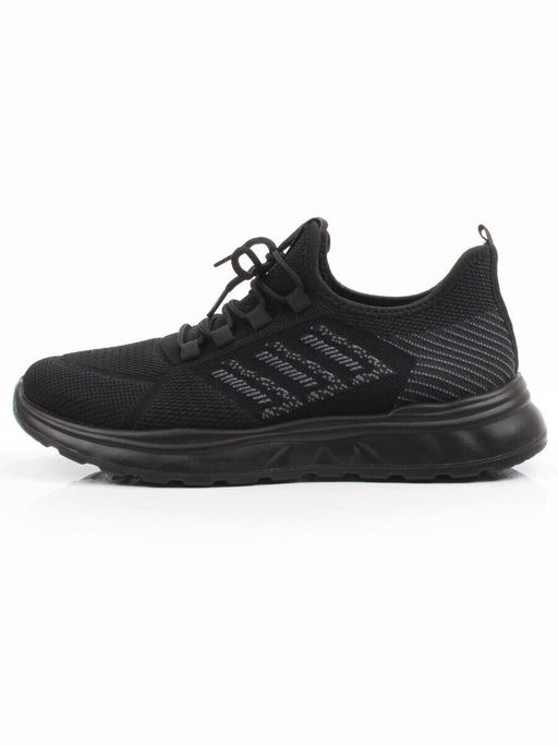 03-TEX-D01-07 BLACK Кроссовки летние мужские (текстиль)