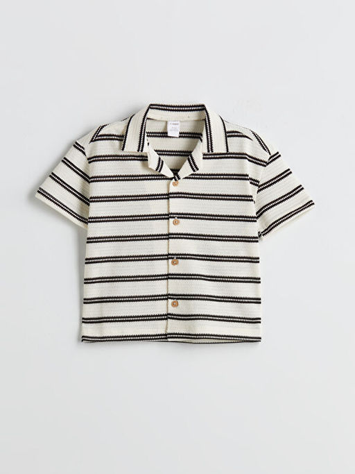 Resort Yaka ?izgili Erkek Bebek Ti??rt