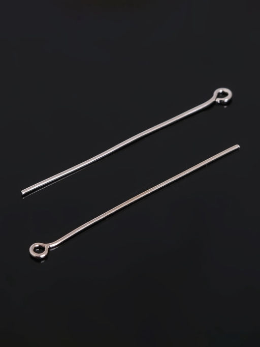 Штифт с петлёй СМ-1087, 4 см, упаковка 100 г, цвет серебро