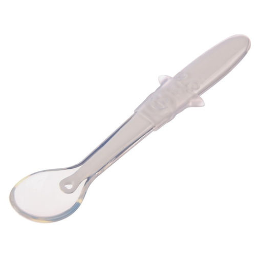 Ложка силиконовая детская Жирафик, цвет белый - Крошка я фото 3