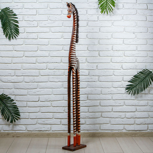 Сувенир «Зебра» 23×15×150 см, дерево