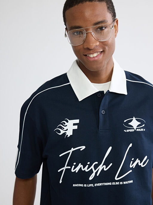 Polo Yaka Nak??l? Erkek Ti??rt