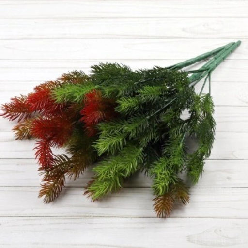 Елка ветка искусственная 42 см 7 веток / AB4192-7P /уп 2/250/1000/Новый год (Красный) - Галеонтрейд фото 15