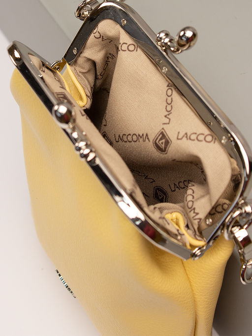 LACCOMA сумка Мальвина-Л815-песочно-желтый эко кожа хлопок  фото 4
