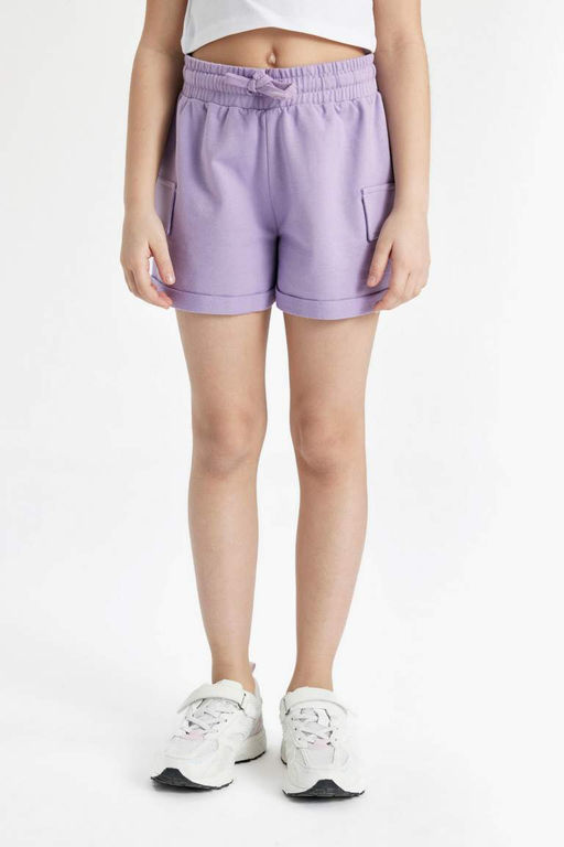 Базовые шорты для девочек - Defacto фото 4