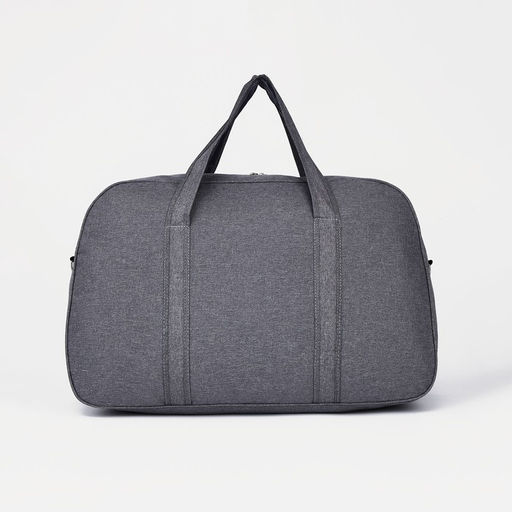 Сумка дорожная на молнии, наружный карман, длинный ремень, цвет серый - Simaland фото 3