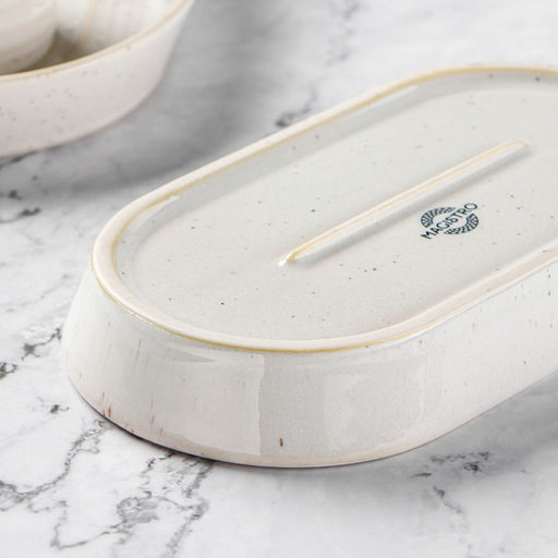 Блюдо Magistro Urban, 260 мл, 18×9.8×2.5 см, овальное, фарфор, белое