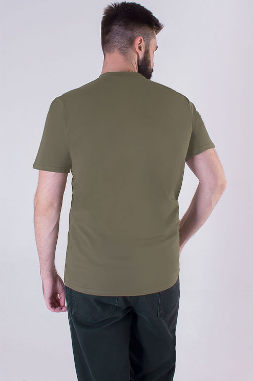 Арт. 67114/3 Футболка  мужская однотонная с лайкрой 48-58 (6 шт) Цвет:хаки