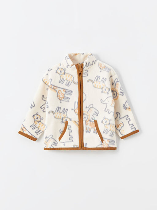 Dik Yaka Uzun Kollu Polar Erkek Bebek Sweatshirt ve E?ofman Alt 2li Tak?m - Waikiki фото 2