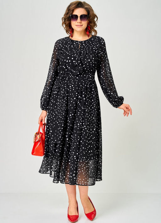 Платье EVA GRANT 7177С горох