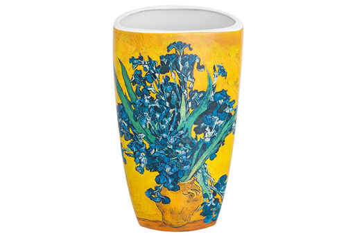 Ваза 1,5 л 12,5*9,5*22 см "Ирисы в вазе" NEW BONE CHINA