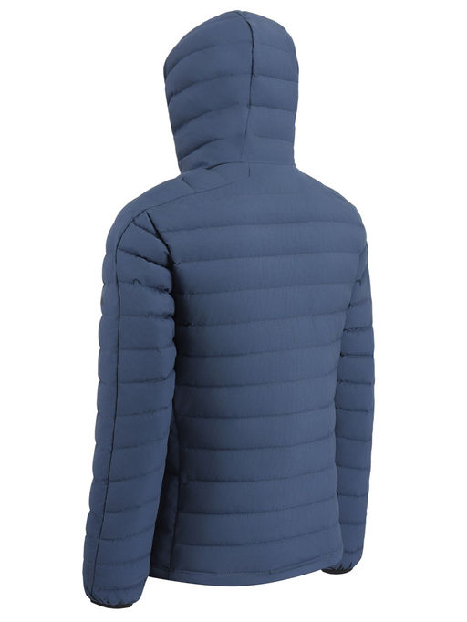 Куртка мужская стёганая с капюшоном с графеновой подкладкой синего цвета 9623_1S