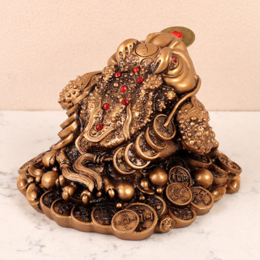 Фигурка Жаба денежная 10х9х8 см / GN485 /уп 50/ - Галеонтрейд фото 4