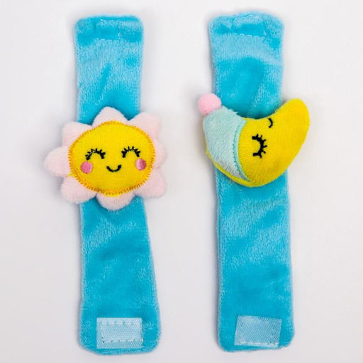 Погремушка - браслетик развивающая Счастливый малыш, набор 2 шт. - Крошка я фото 3