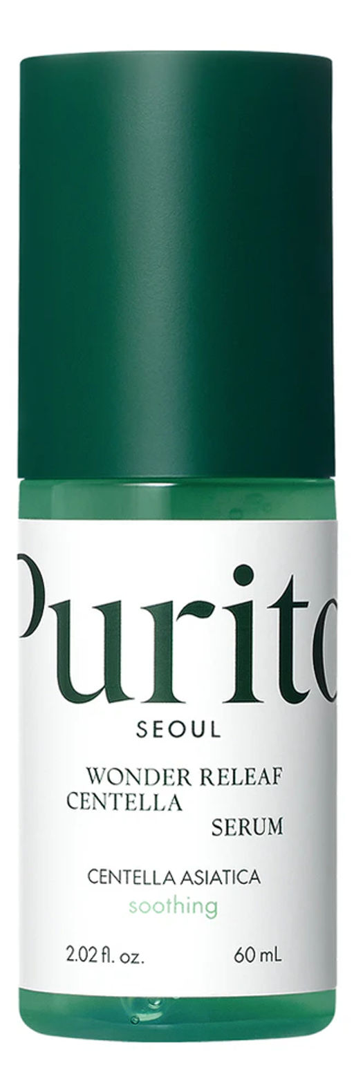 PURITO Wonder Releaf Centella Serum, 60ml - Увлажняющая сыворотка для восстановления кожи с центелой