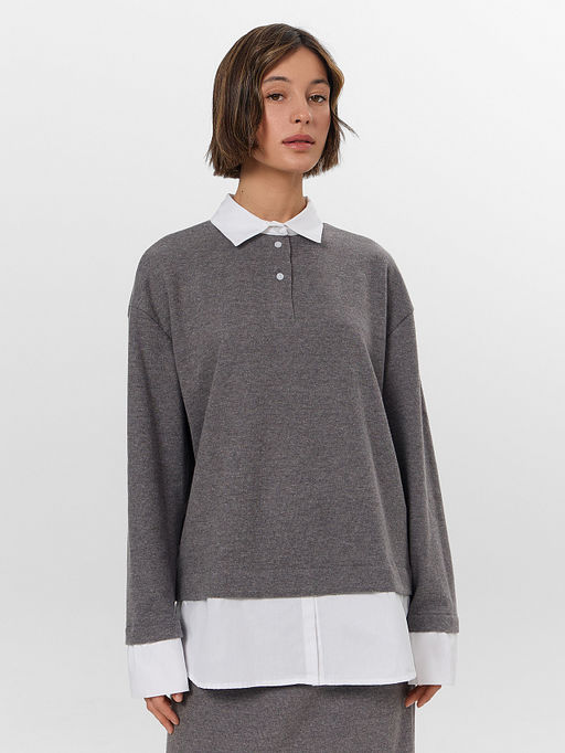 Джемпер женский серый - Mark formelle фото 3